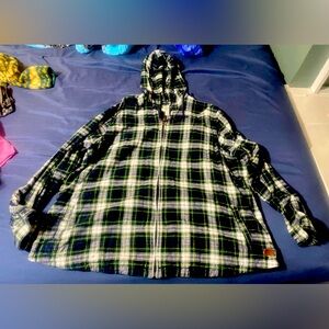L.L. Bean women’s full zip flannel 3X